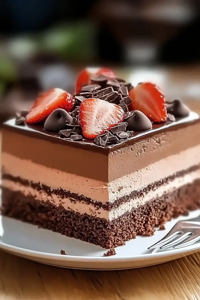 Chocolate mousse cake