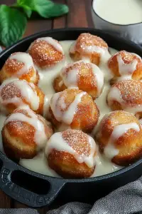 Cinnamon roll bites