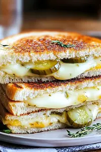 Dill pickle grilled cheese
