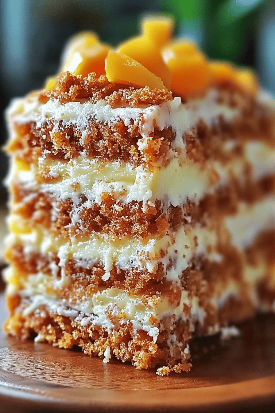 Hawaiian carrot cake ingredients organized and measured on kitchen counter