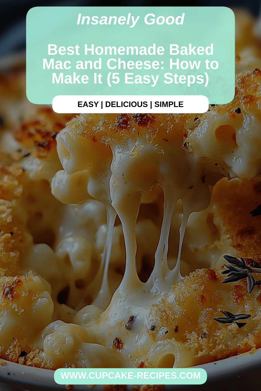 Homemade Mac and Cheese final dish beautifully presented and ready to serve