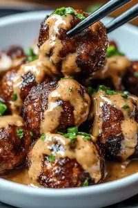 Korean BBQ meatballs