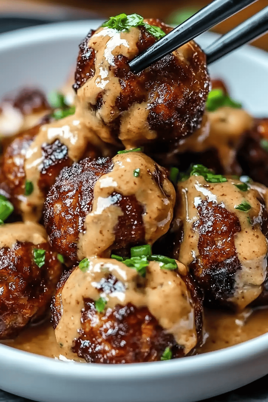 Korean BBQ meatballs