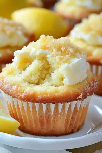Lemon cream cheese muffins