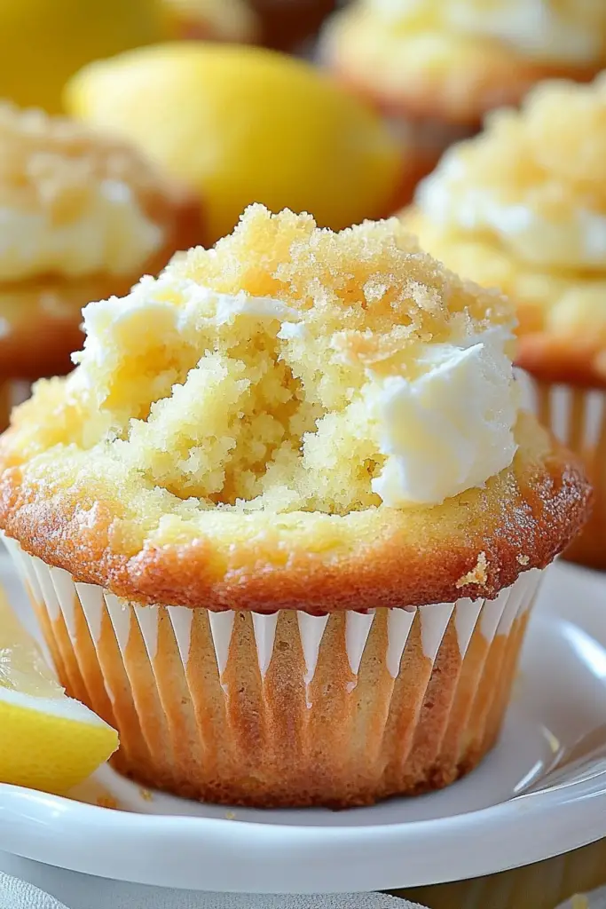 Lemon cream cheese muffins