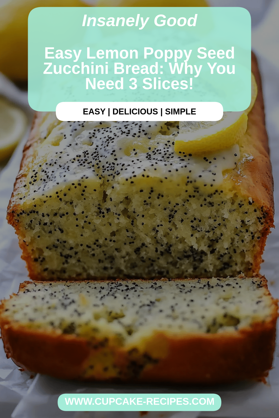 Lemon poppy seed bread final dish beautifully presented and ready to serve