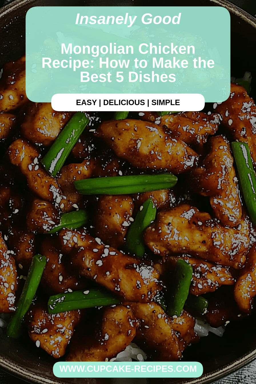 Mongolian Chicken final dish beautifully presented and ready to serve