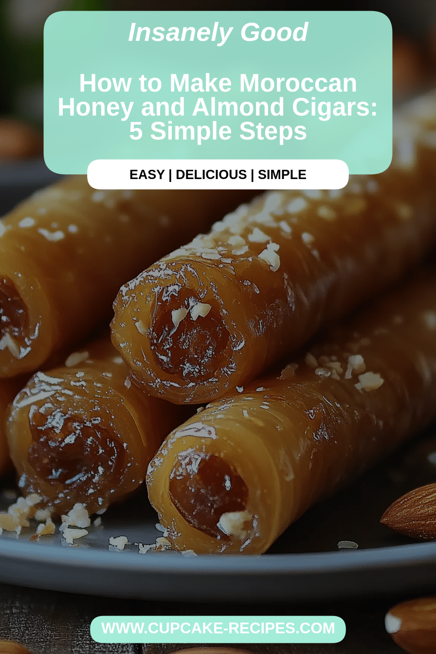 Moroccan honey almond cigars final dish beautifully presented and ready to serve