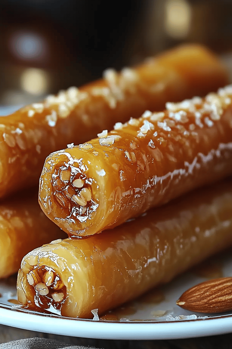 Moroccan honey almond cigars