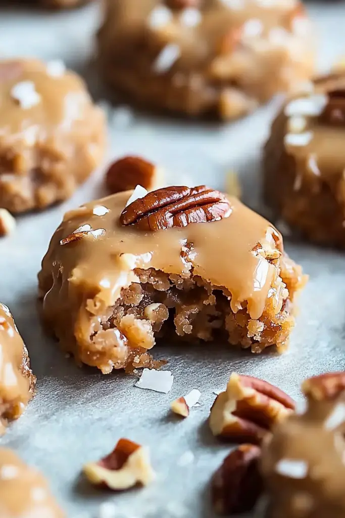No-bake coconut pecan