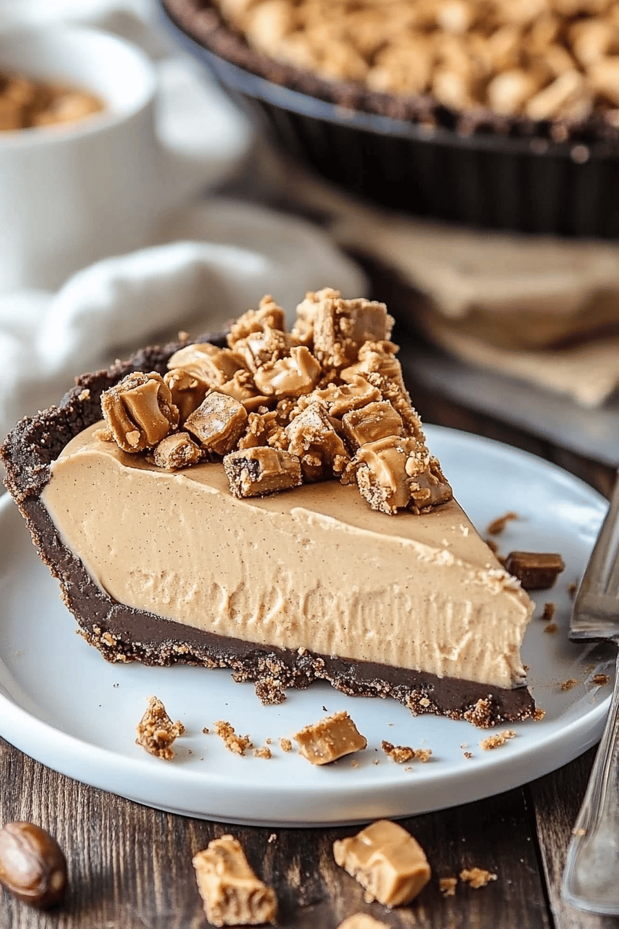 No-bake peanut butter pie ingredients organized and measured on kitchen counter