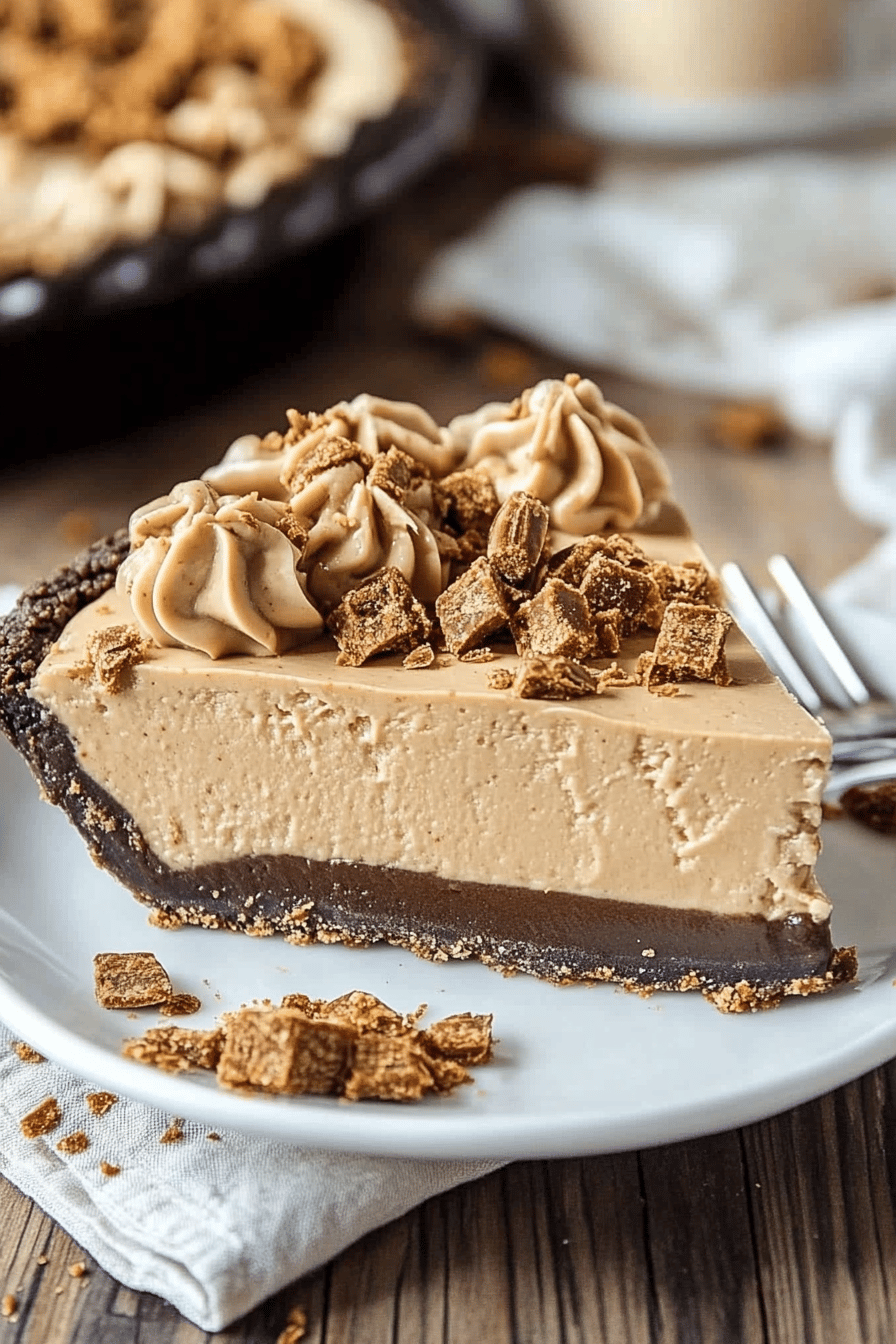 No-bake peanut butter pie