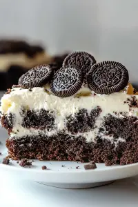 Oreo earthquake cake
