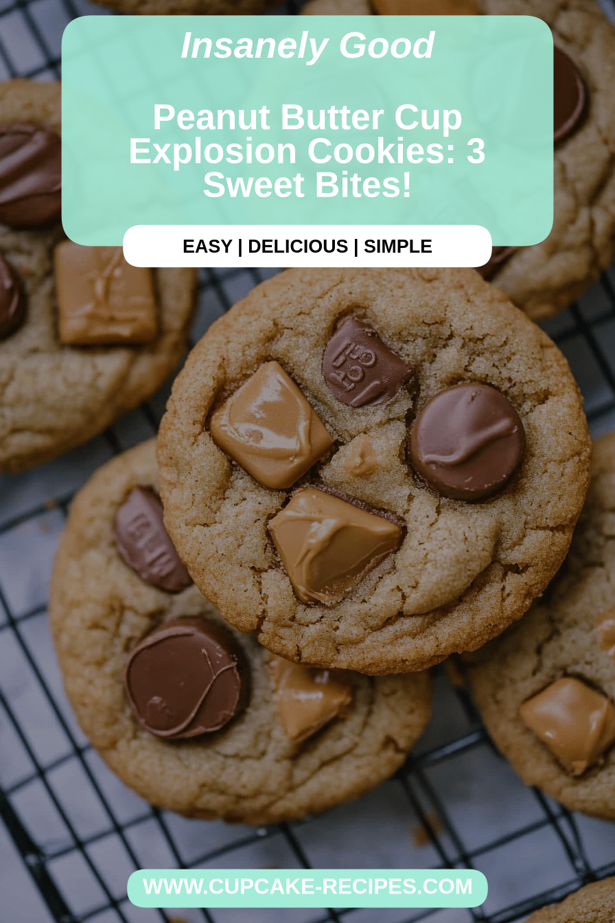 Peanut butter cup cookies final dish beautifully presented and ready to serve
