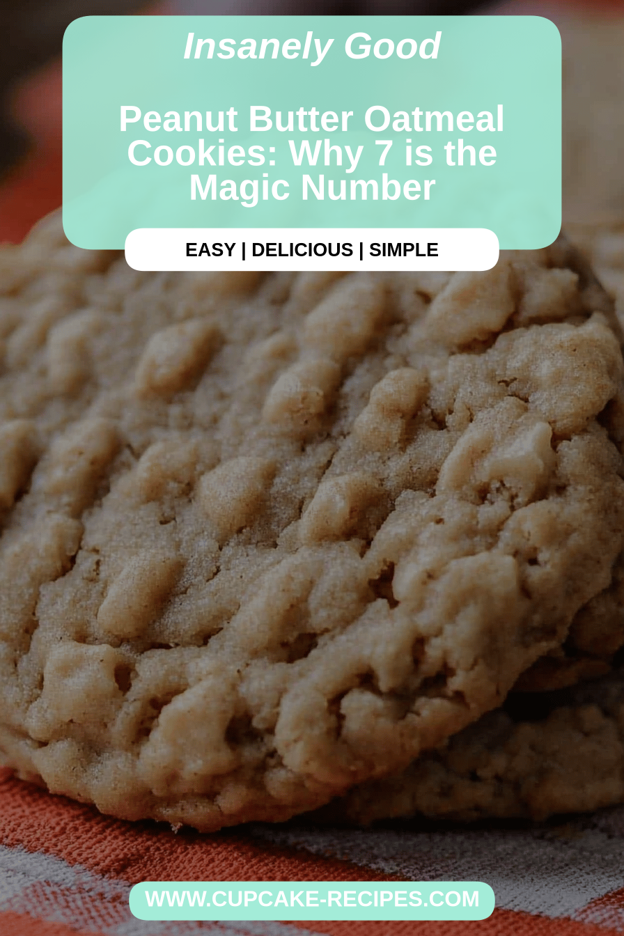 Peanut butter oatmeal cookies final dish beautifully presented and ready to serve