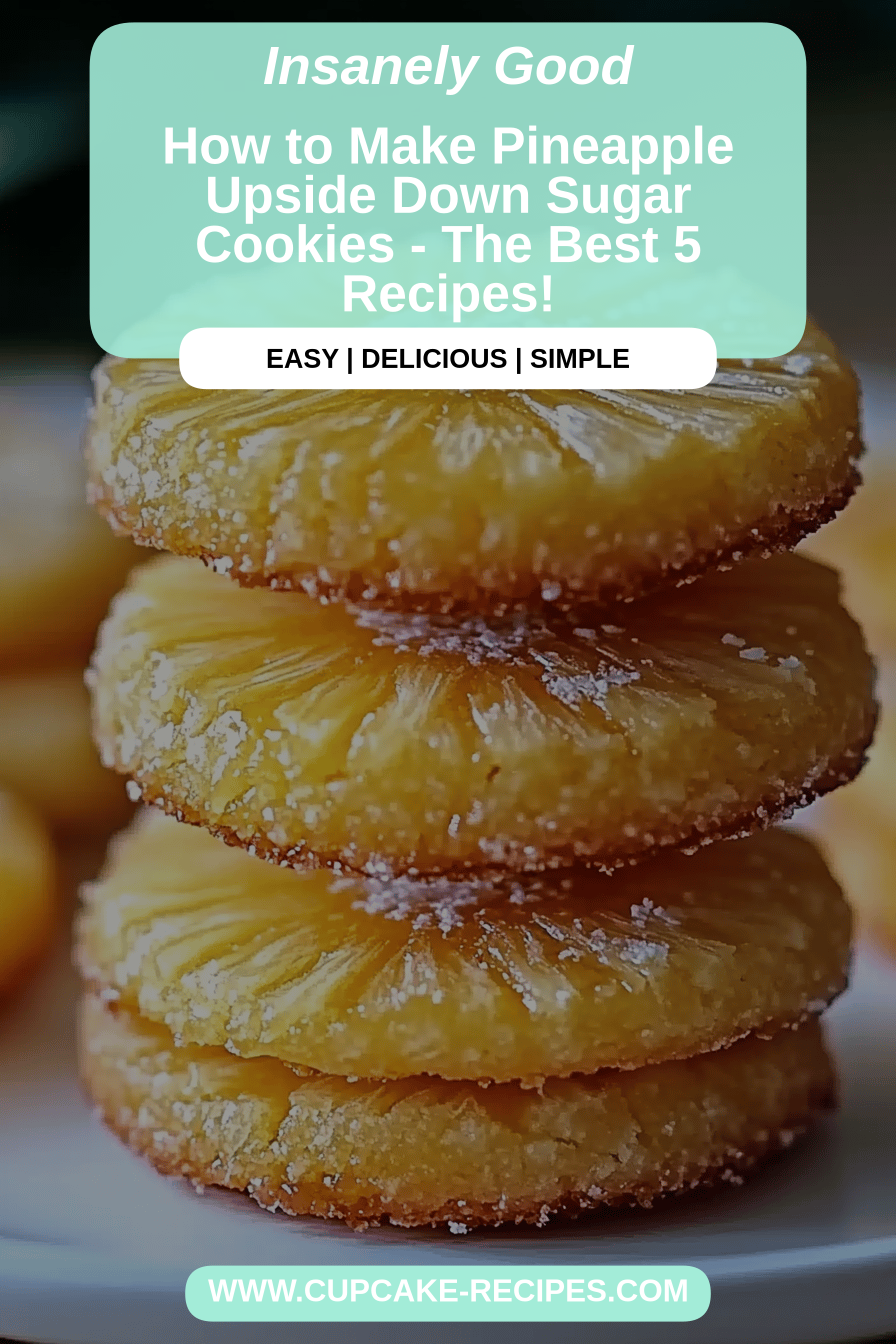 Pineapple upside down cookies final dish beautifully presented and ready to serve