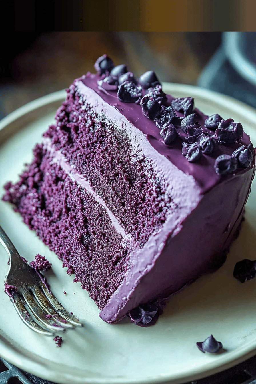 Purple velvet cake