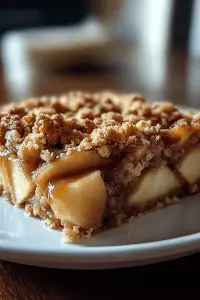 Salted Caramel Apple Crumble