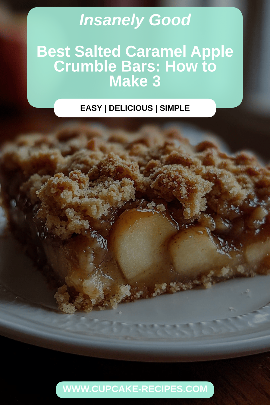Salted Caramel Apple Crumble final dish beautifully presented and ready to serve
