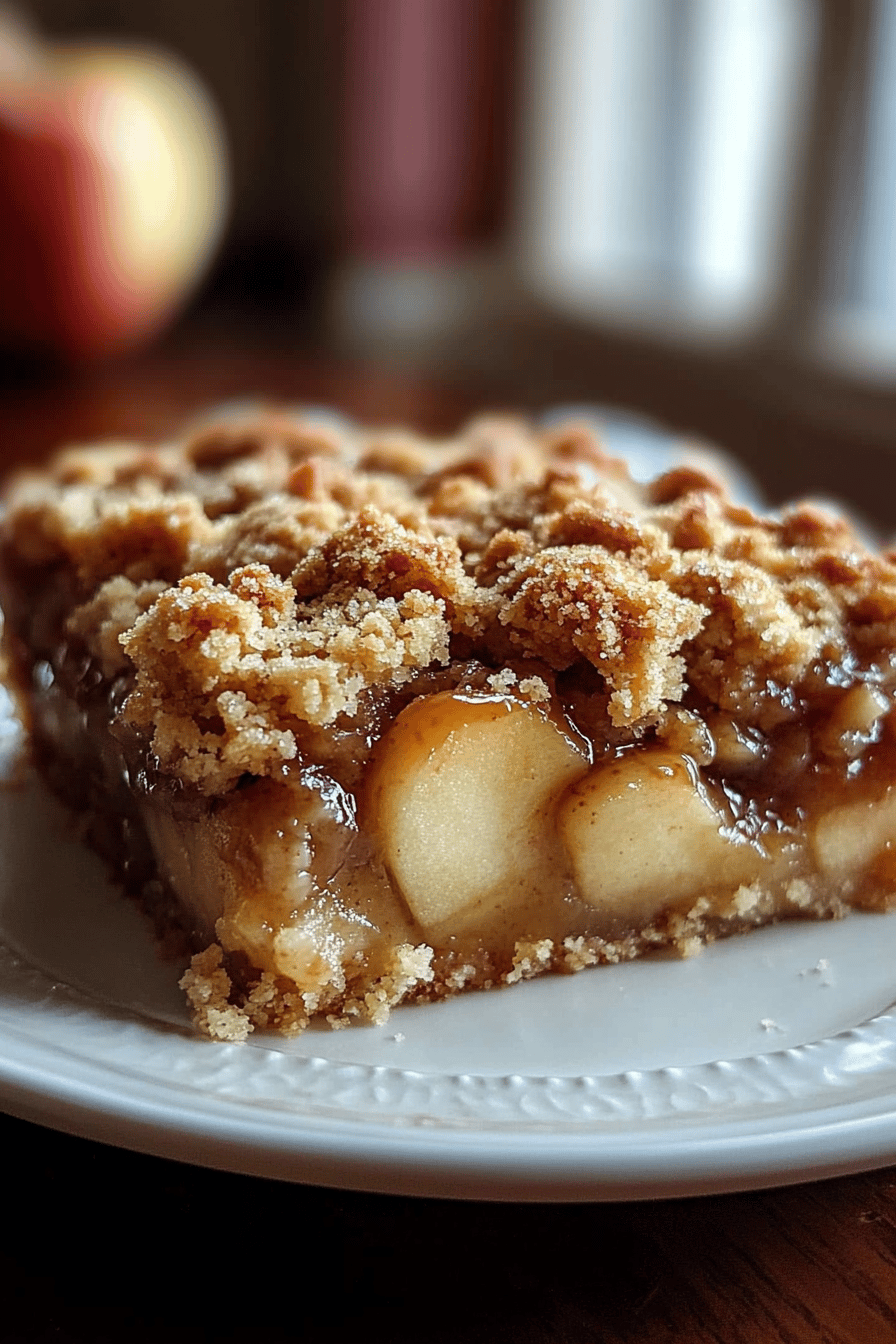 Salted Caramel Apple Crumble ingredients organized and measured on kitchen counter