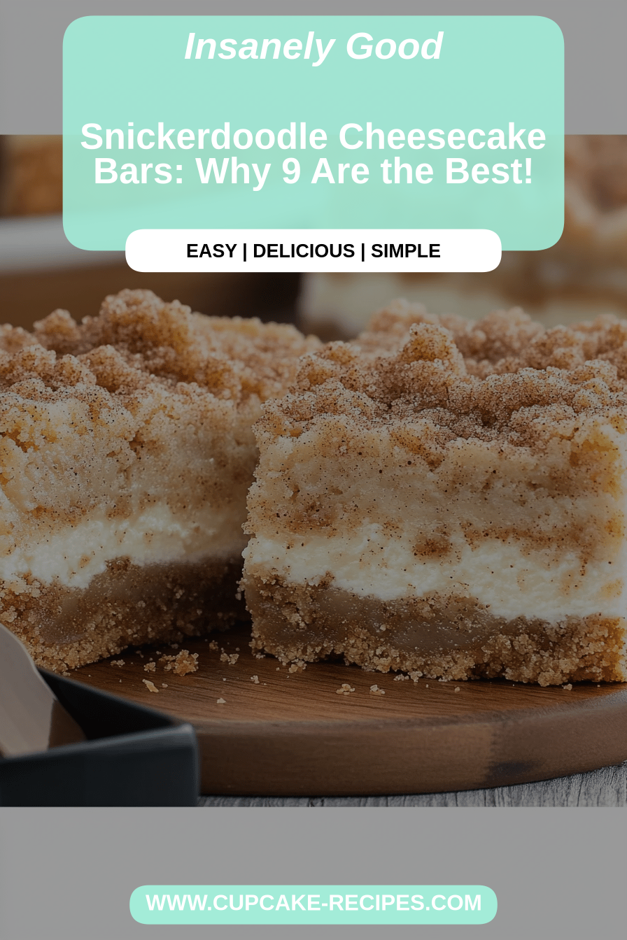 Snickerdoodle cheesecake bars final dish beautifully presented and ready to serve