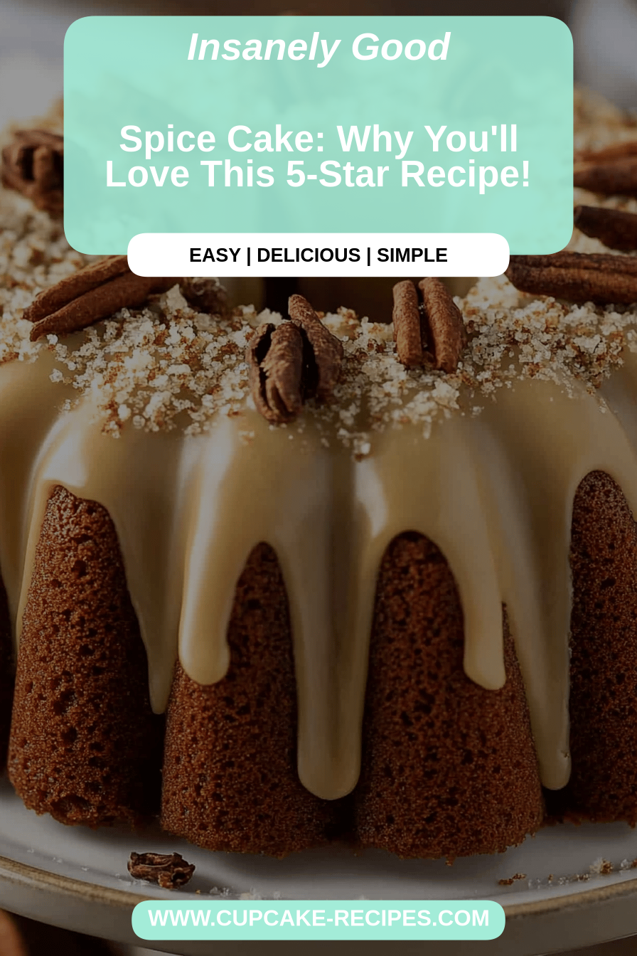 Spice cake final dish beautifully presented and ready to serve