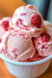 Strawberry ice cream