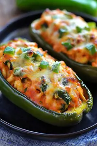 Stuffed poblano peppers