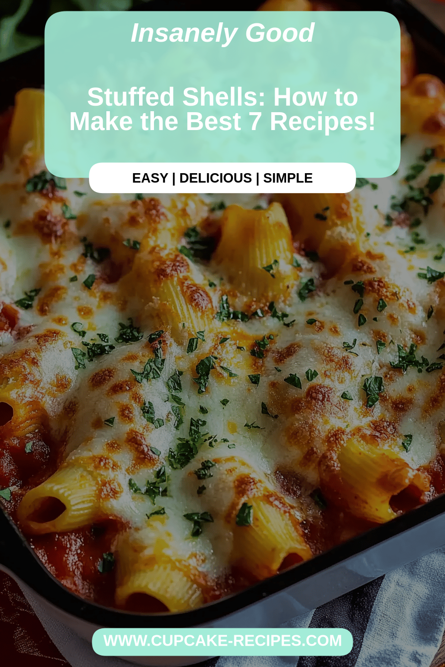Stuffed shells recipes final dish beautifully presented and ready to serve