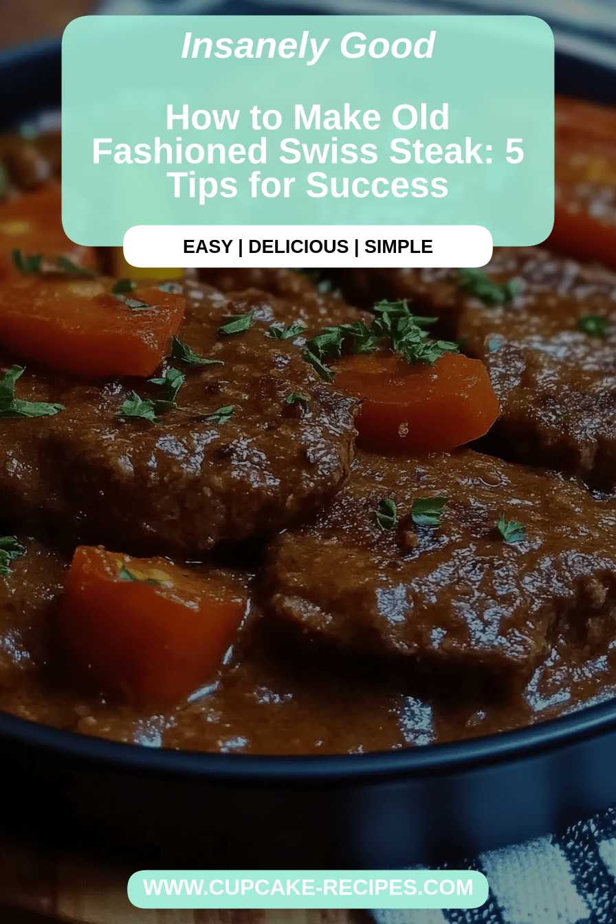 Swiss steak final dish beautifully presented and ready to serve