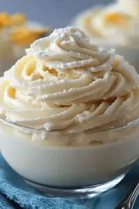 Whipped pudding frosting