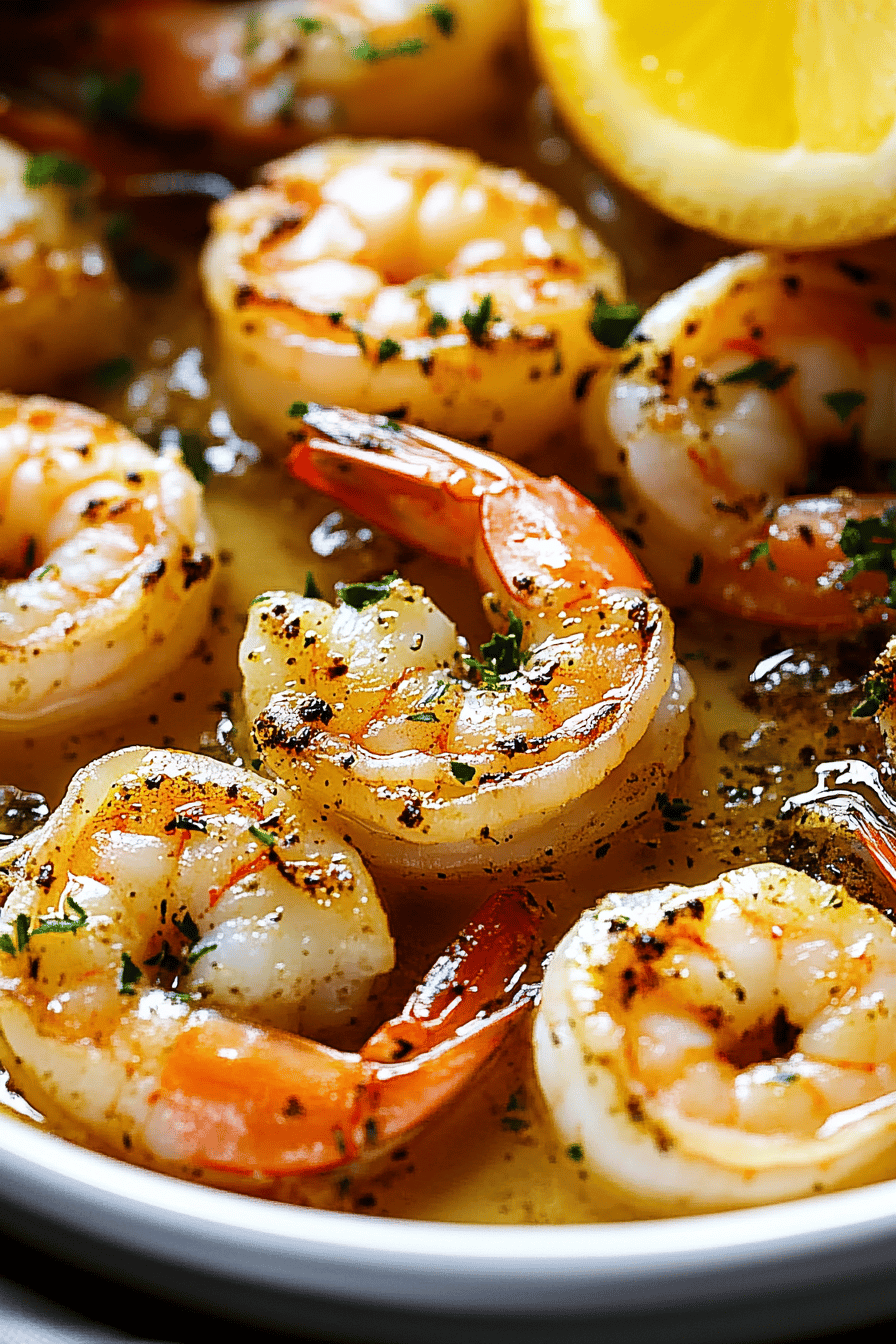 baked shrimp slice on plate showing perfect texture and swirl pattern