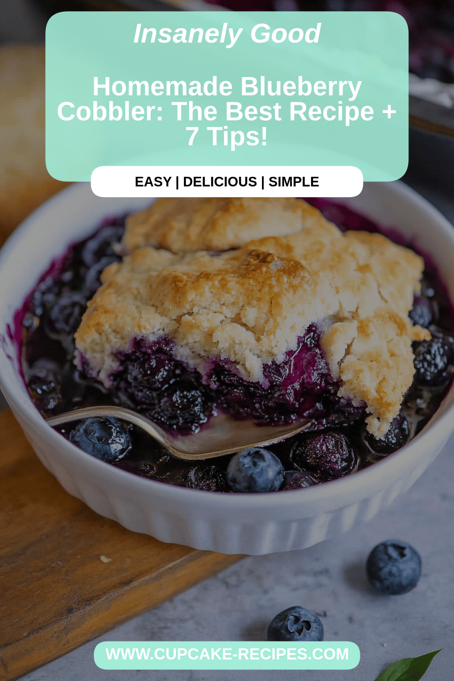 blueberry cobbler final dish beautifully presented and ready to serve