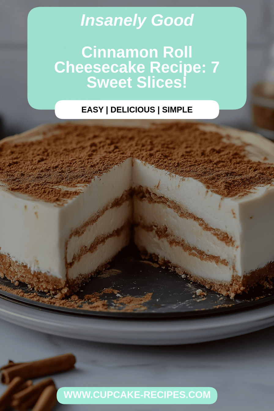 cinnamon roll cheesecake final dish beautifully presented and ready to serve