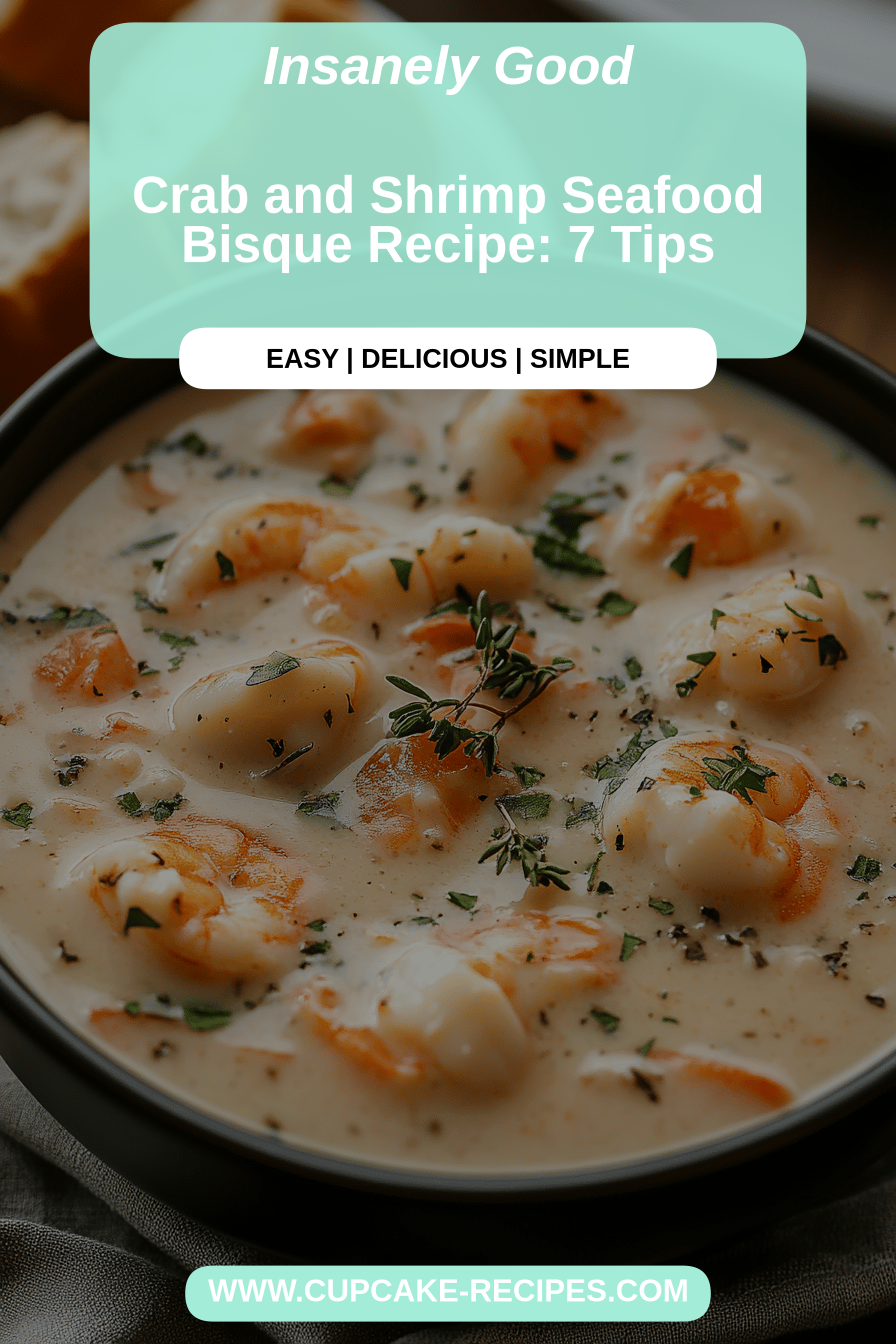 seafood bisque final dish beautifully presented and ready to serve
