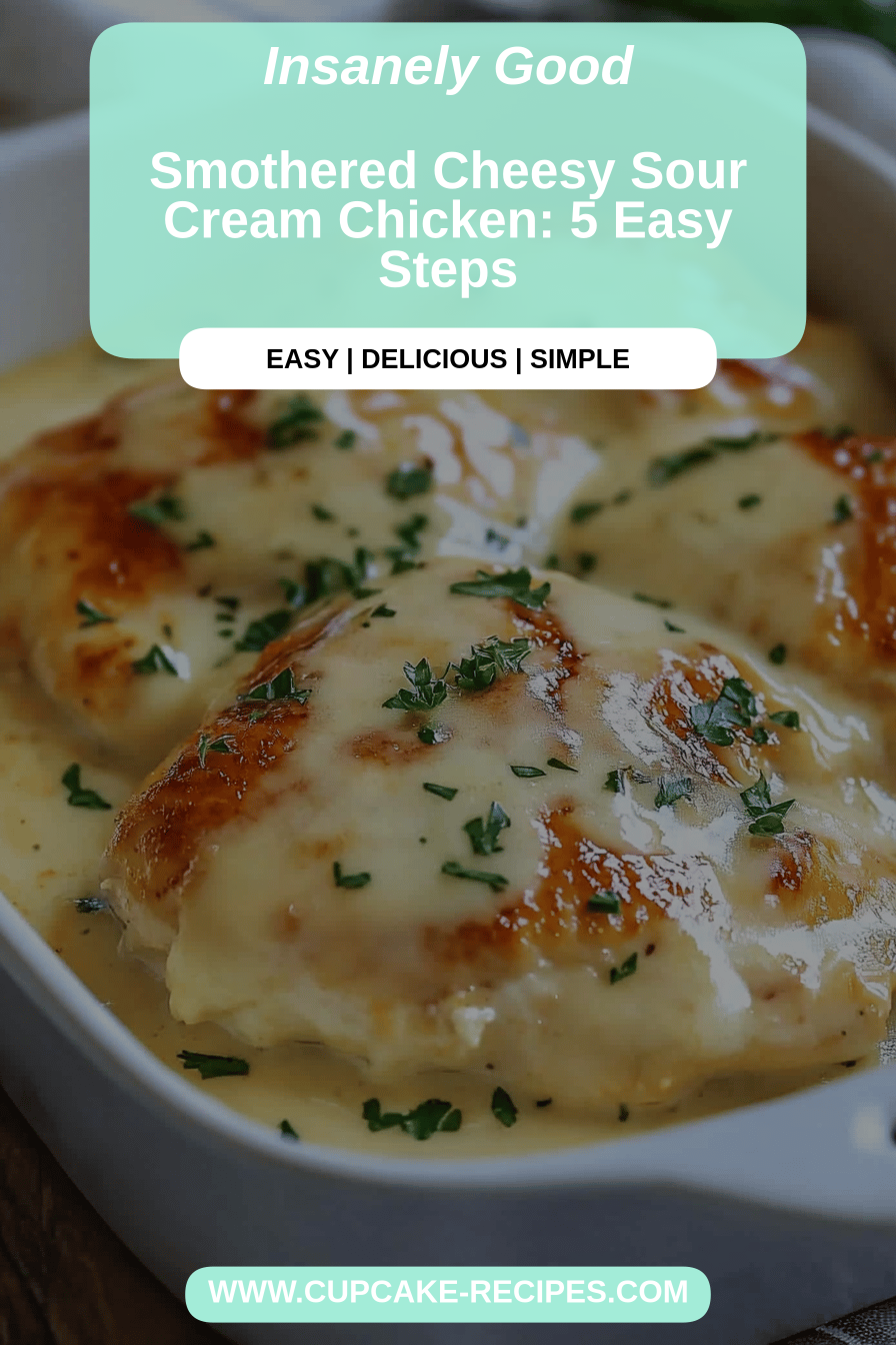 sour cream chicken final dish beautifully presented and ready to serve