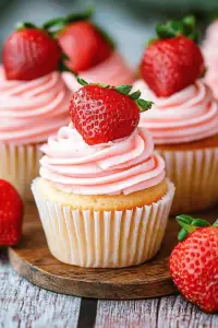 strawberry cheesecake cupcakes
