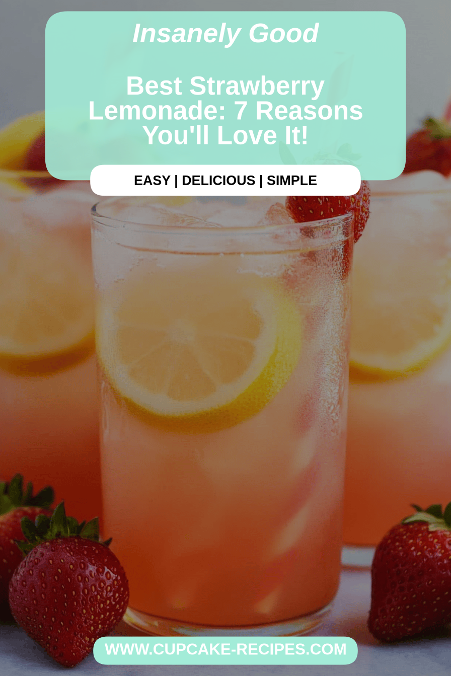 strawberry lemonade final dish beautifully presented and ready to serve