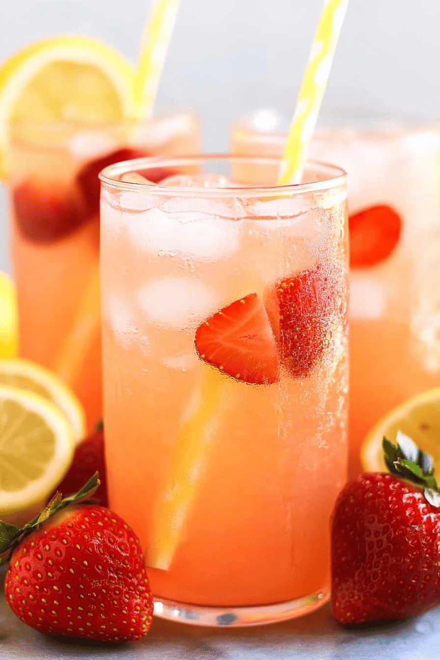 strawberry lemonade slice on plate showing perfect texture and swirl pattern