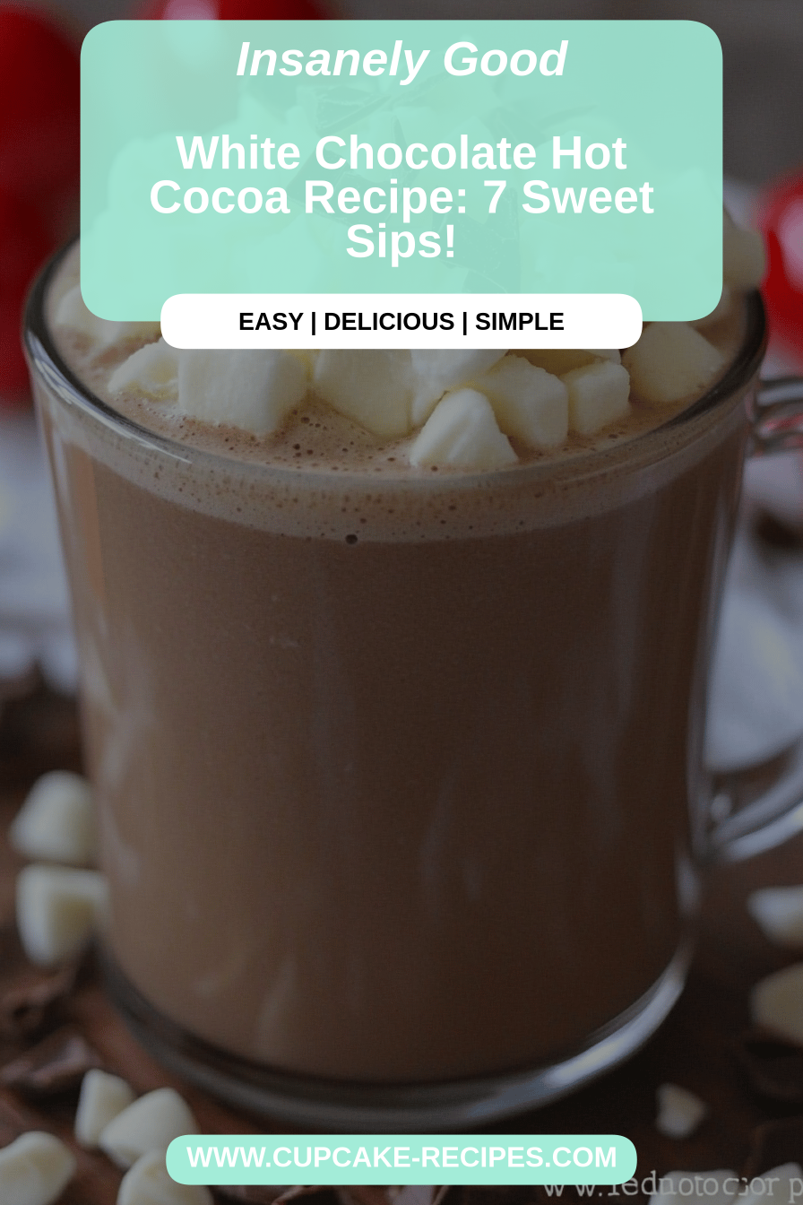 white chocolate hot cocoa final dish beautifully presented and ready to serve
