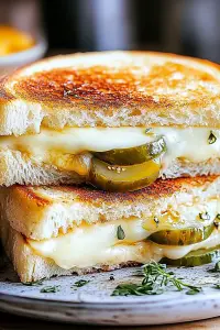 Dill Pickle Grilled Cheese