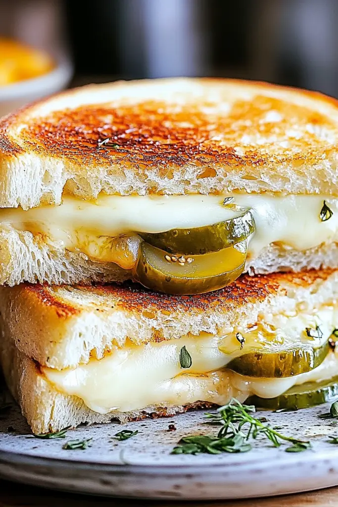 Dill Pickle Grilled Cheese