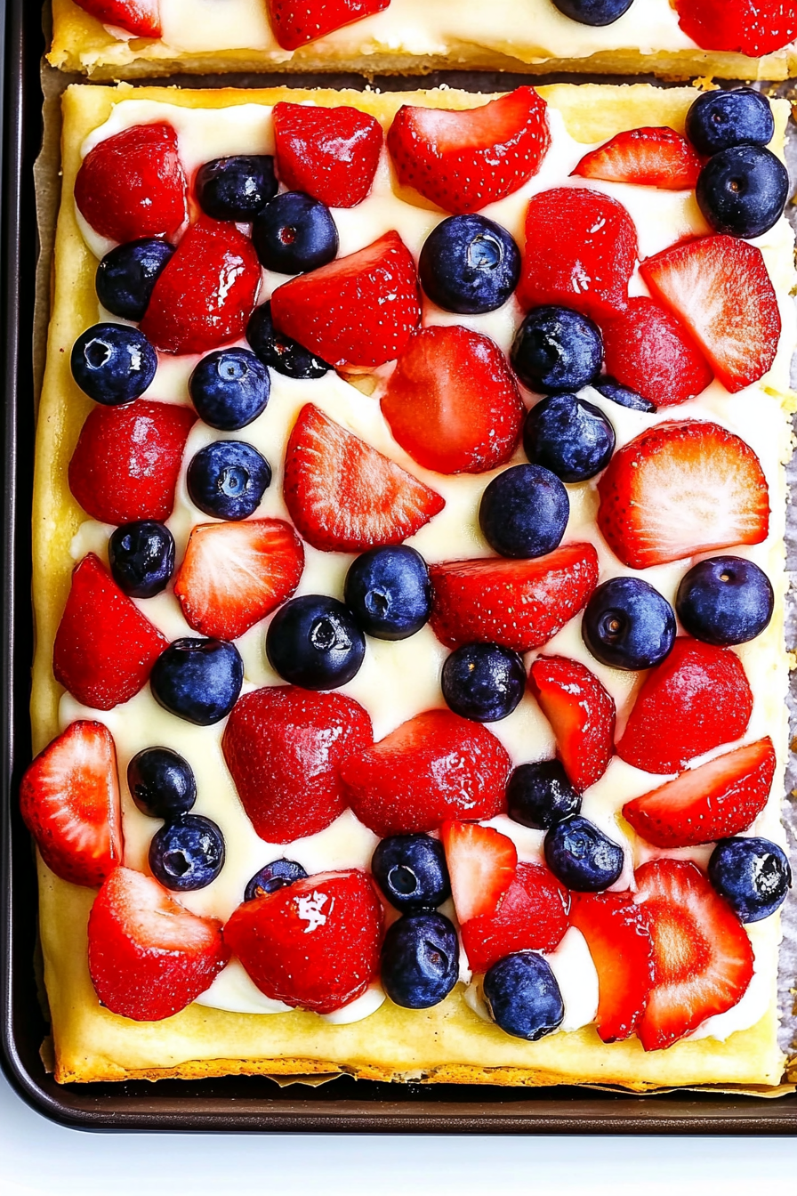 Flag Fruit Pizza