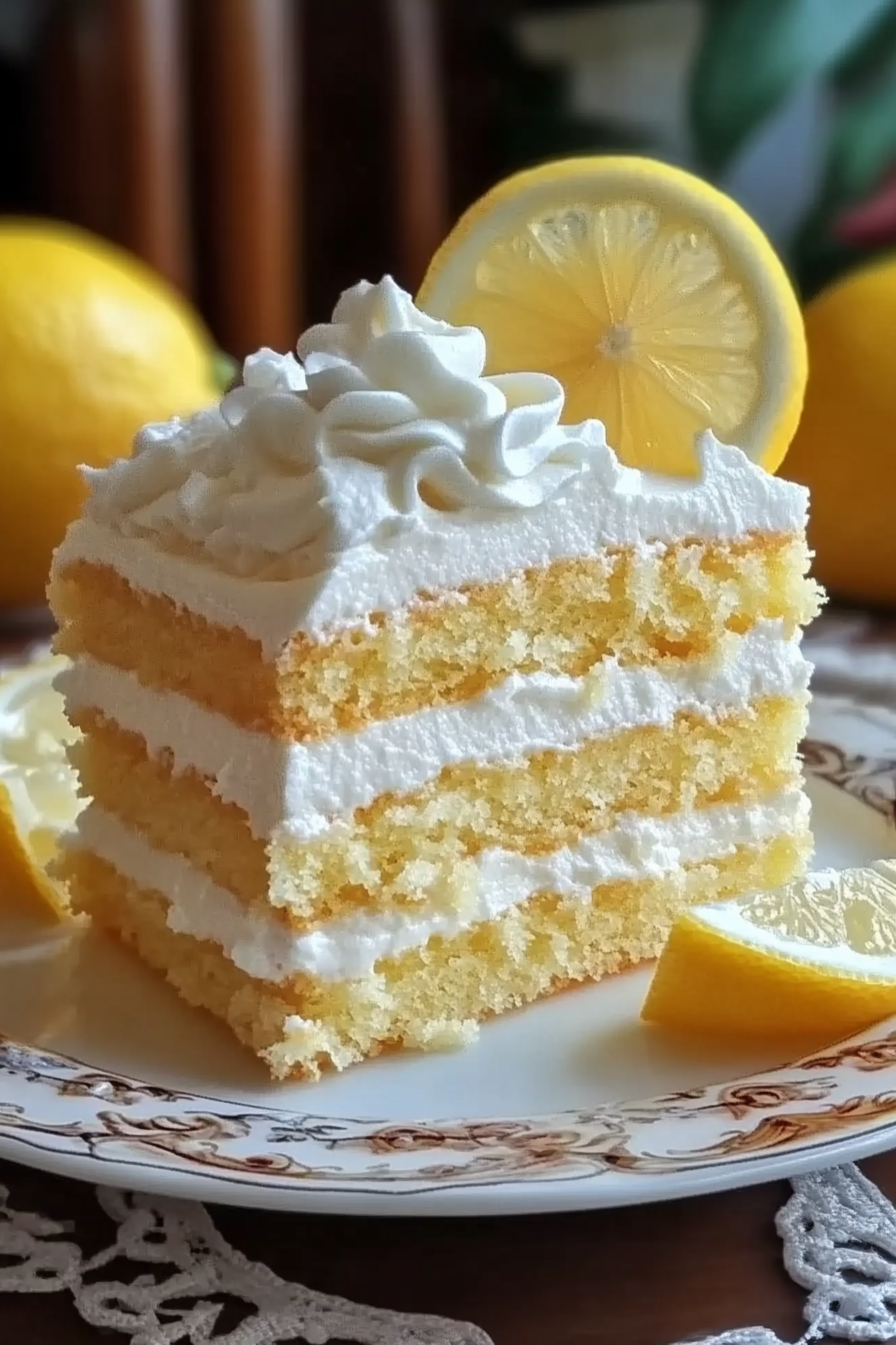 Italian Lemon Cream Cake