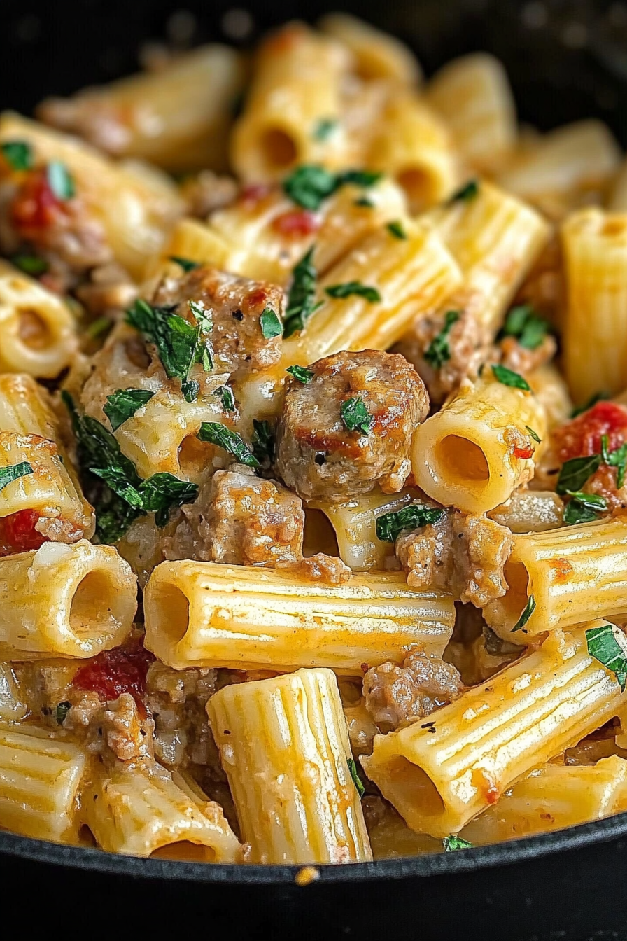 Italian sausage rigatoni