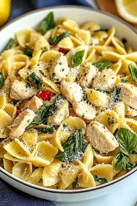 Lemon Basil Chicken Pasta