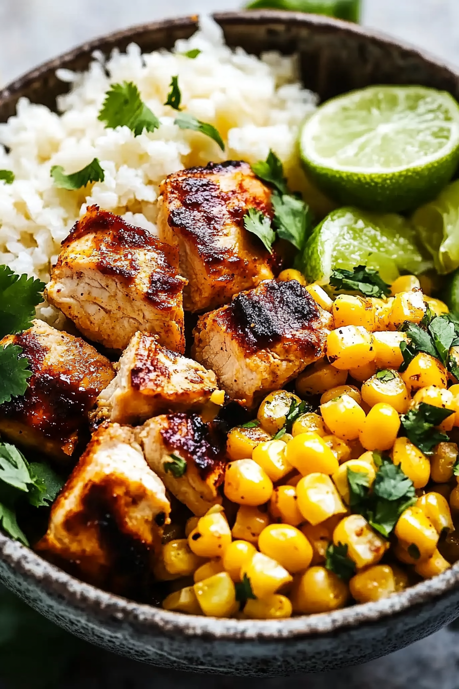 Mexican Street Corn Chicken Bowl
