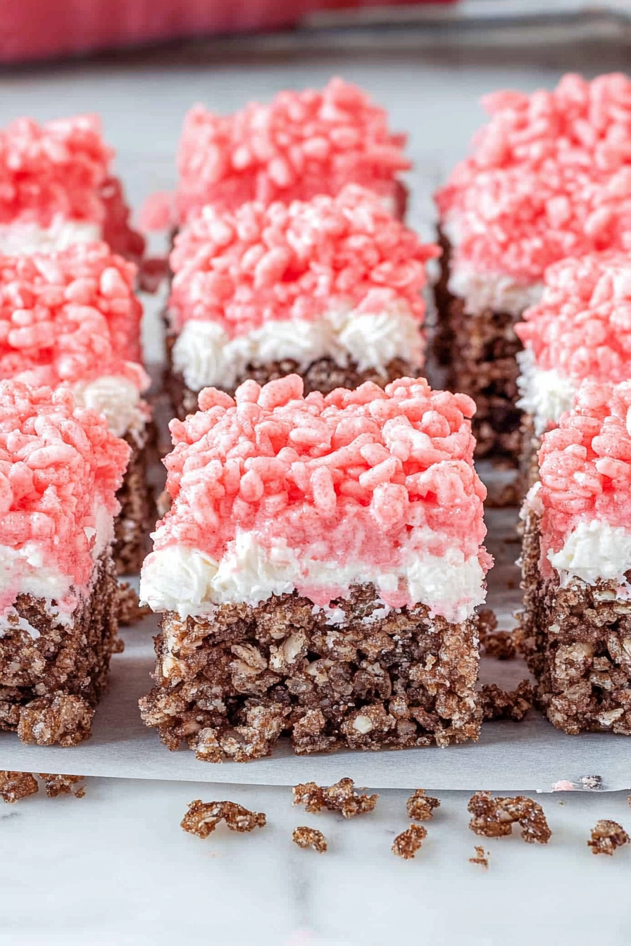 Neapolitan Krispie Treats