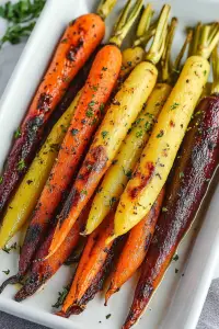 Roasted Rainbow Carrots
