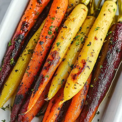 Roasted Rainbow Carrots